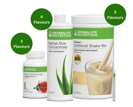 Combo : 1 x Shake + 1 x Instant Herbal Beverage + 1 x Herbal Aloe Concentrate