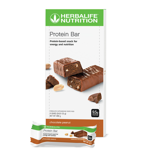 Herbalife Protein Bars Chocolate Peanut 14 x 35 g bars per box